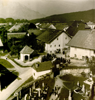 Adnet Dorf im Herbst 1955